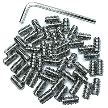 Amazon | ZDingTech 50個セットネジ 1/4-28 x 1/2インチ 304